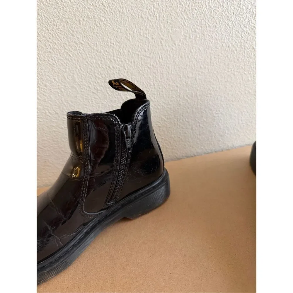 Dr.Martens WOMEN'S PATENT LEATHER CHELSEA BOOTS Girl’s size 3
